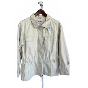 Old Navy Women's Beige Utility Jacket Medium